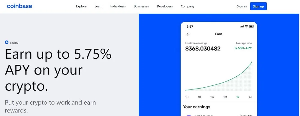 Coinbase Earn