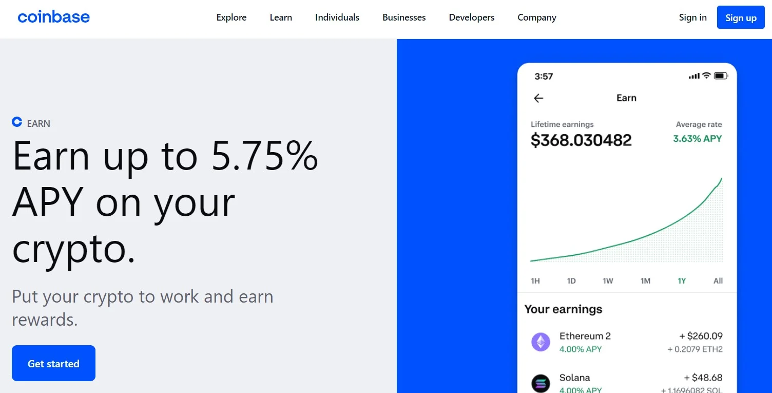 Coinbase Earn