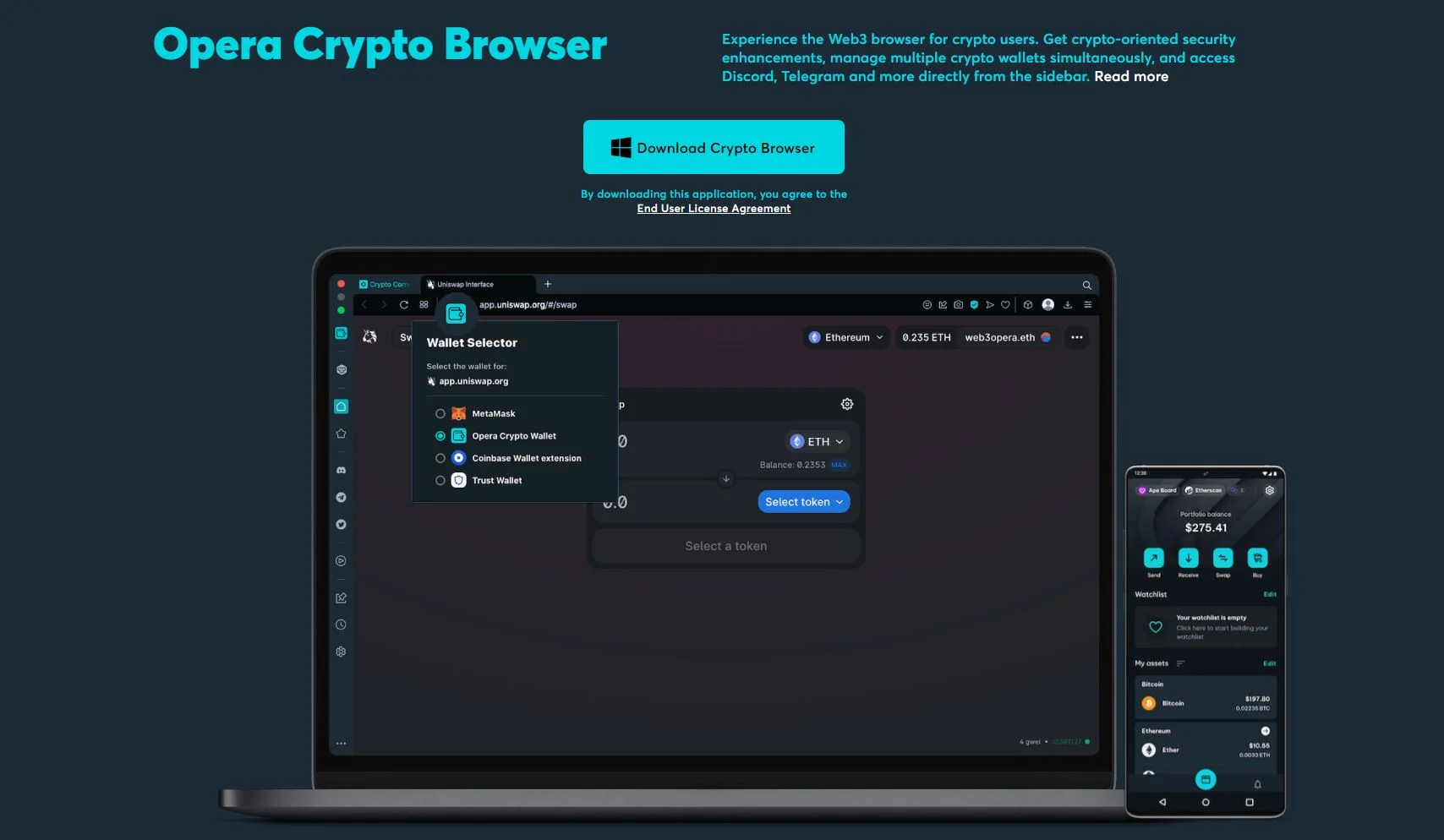 Opera Crypto Browser