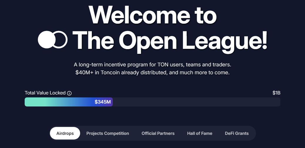 Open League - the incentive program for users