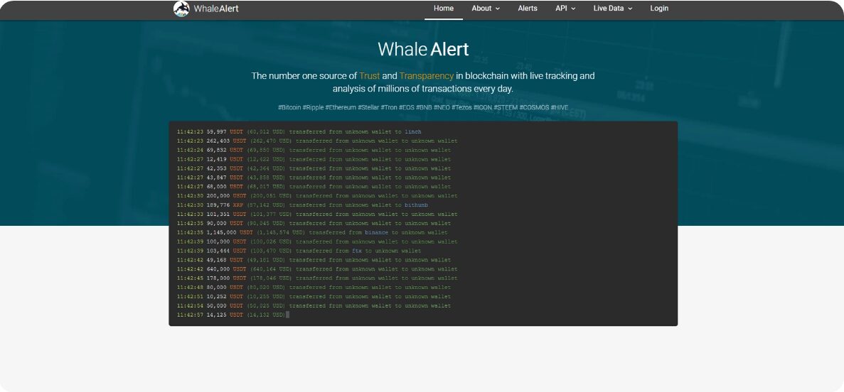 Whale Alert website